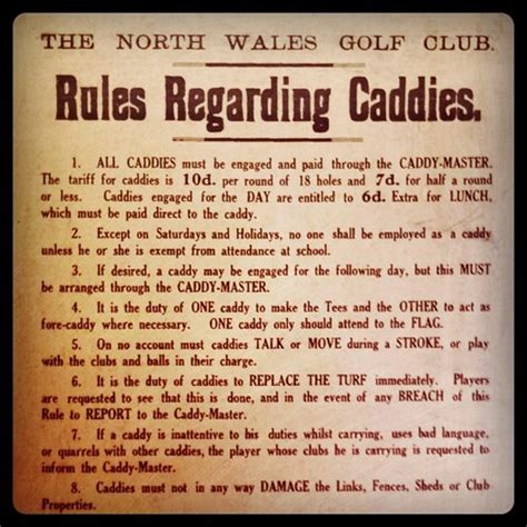 What are the Rules Regarding Caddies?